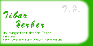 tibor herber business card